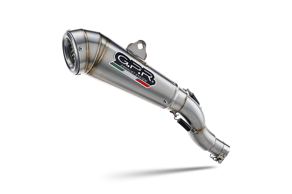 Pot echappement compatible avec Yamaha Mt-09 2021-2024, Powercone Evo, Pot échappement complet, non légal pour les pays de l'UE, avec db killer amovible 