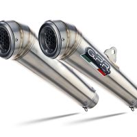 Pot echappement compatible avec Ducati Streetfighter 1100 2009-2012, Powercone Evo, Paire de pot d'échappement homologuées, livrées avec db killer amovible et raccords spécifiques 