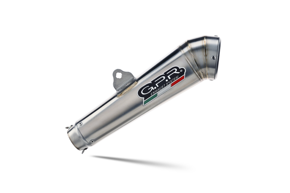 Pot echappement compatible avec Moto Guzzi V85 TT 2019-2020, Powercone Evo, Échappement légal, homologué,silencieux avec db killer amovible et tuyau de liaison spécifique 