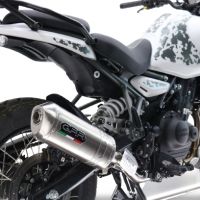 Pot echappement compatible avec Royal Enfield Himalayan 450 2024-2025, Satinox, Échappement légal, homologué,silencieux avec db killer amovible et tuyau de liaison spécifique 