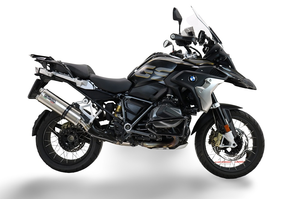 Pot echappement compatible avec Bmw R 1250 Gs -Adventure 2019-2020, Dual Inox, Échappement légal, homologué,silencieux avec db killer amovible et tuyau de liaison spécifique 