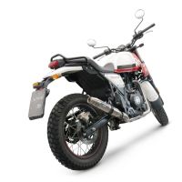 Pot echappement compatible avec Royal Enfield Scram 411 2022-2024, Deeptone Inox, Pot Echappement homologué pour les marchés non européens 