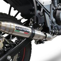 Pot echappement compatible avec Royal Enfield Scram 411 2022-2024, Deeptone Inox, Pot Echappement homologué pour les marchés non européens 