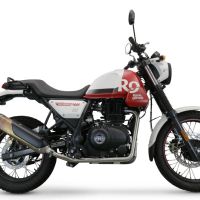 Pot echappement compatible avec Royal Enfield Himalayan 410 2021-2024, Decatalizzatore, Suppresseur de cataliseu, décatalyseurr, article sans homologation 
