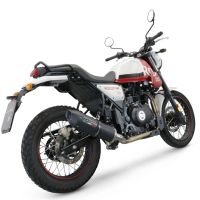 Pot echappement compatible avec Royal Enfield Scram 411 2022-2024, Furore Nero, Echappement homologué avec Tube connextion racing 