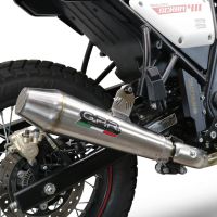 Pot echappement compatible avec Royal Enfield Scram 411 2022-2024, Vintacone, Echappement homologué avec Tube connextion racing 