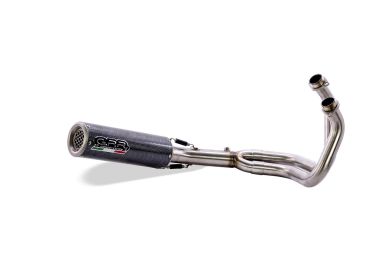 Pot echappement compatible avec Kawasaki Ninja 650 2021-2022, M3 Poppy , Pot échappement complet, non légal pour les pays de l'UE, avec db killer amovible 