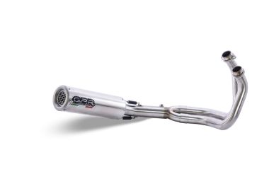 Pot echappement compatible avec Yamaha Xsr 700 2021-2024, M3 Inox , Pot échappement complet, non légal pour les pays de l'UE, avec db killer amovible 