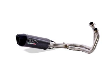 Pot echappement compatible avec Kawasaki Ninja 650 2023-2024, Furore Evo4 Poppy, Pot échappement complet, non légal pour les pays de l'UE, avec db killer amovible 
