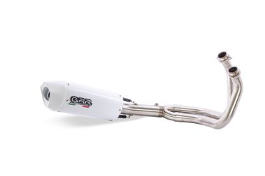 Pot echappement compatible avec Kawasaki Versys 650 2023-2024, Albus Ceramic, Pot échappement complet, non légal pour les pays de l'UE, avec db killer amovible 