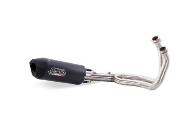 Pot echappement compatible avec Bmw R 1200 Gs -Adventure 2013-2013, Furore Nero, Homologué et légal, système d'échappement complet, avec db killer amovible 