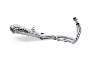 Pot echappement compatible avec Bmw R 1200 Gs -Adventure 2010-2012, Powercone Evo, Homologué et légal, système d'échappement complet, avec db killer amovible 