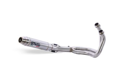 Pot echappement compatible avec Yamaha Mt-07 2014-2016, Deeptone Inox, Pot echappement racing, ligne complet, fourni avec collecteur spécifique, article sans homologation 