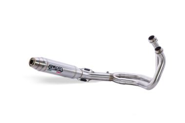 Pot echappement compatible avec Kawasaki Ninja 650 2021-2022, Deeptone Inox, Pot échappement complet, non légal pour les pays de l'UE, avec db killer amovible 