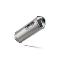 Pot echappement compatible avec Aprilia Mana 850 Gt 2007-2016, Satinox, Pot échappement homologué et légal, silencieux avec mi-collecteur y db killer amovible 