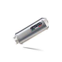Pot echappement compatible avec Aprilia Mana 850 Gt 2007-2016, Satinox, Pot échappement homologué et légal, silencieux avec mi-collecteur y db killer amovible 