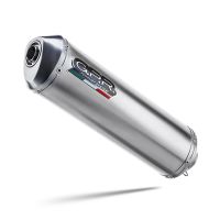 Pot echappement compatible avec Aprilia Tuareg 660 2021-2024, Satinox , Échappement légal, homologué,silencieux avec db killer amovible et tuyau de liaison spécifique 