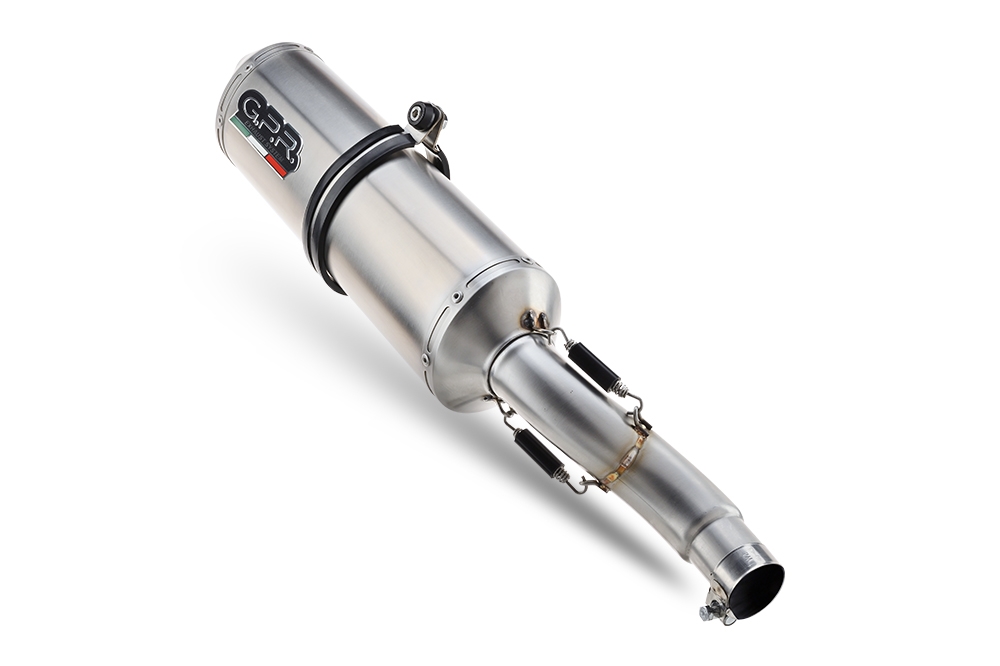 Pot echappement compatible avec Ktm 450 EXC 2009-2011, Satinox , Pot echappement racing,silencieux avec db killer et des tuyaux de liaison sans homologation 
