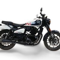 Pot echappement compatible avec Royal Enfield Shotgun 650 2024-2025, Ultracone Black, Pot échappement double, pas légal pour les pays membres de l'UE, compris db killers amovibles et les tuyaux de liaison 