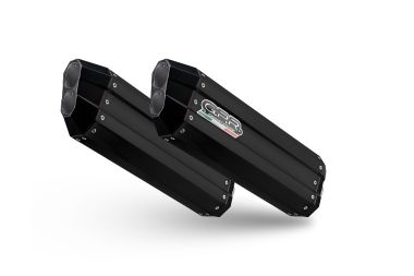 Pot echappement compatible avec Bmw K 1600 Gt 2017-2021, Hyper Sonic Black Titanium, Échappement légal, homologué,silencieux avec db killer amovible et tuyau de liaison spécifique 