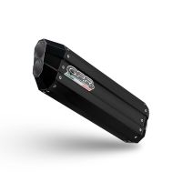 Pot echappement compatible avec Bmw F 700 Gs 2016-2018, Hyper Sonic Black Titanium, Échappement légal, homologué,silencieux avec db killer amovible et tuyau de liaison spécifique 