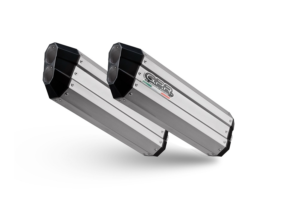 Pot echappement compatible avec Bmw K 1600 Gtl 2021-2024, Hyper Sonic Titanium, Échappement légal, homologué,silencieux avec db killer amovible et tuyau de liaison spécifique 