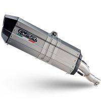 Pot echappement compatible avec Benelli Trk 702 2023-2024, Hyper Sonic Titanium, Échappement légal, homologué,silencieux avec db killer amovible et tuyau de liaison spécifique 