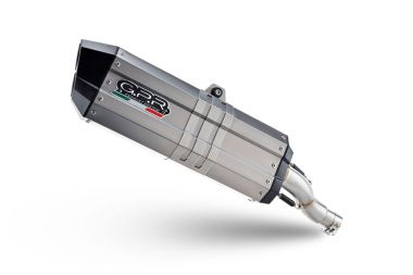 Pot echappement compatible avec Triumph Tiger 900 GT / Pro / Rally Pro 2024-2025, Hyper Sonic Titanium, Échappement légal, homologué,silencieux avec db killer amovible et tuyau de liaison spécifique 