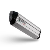 Pot echappement compatible avec Bmw F 700 Gs 2016-2018, Hyper Sonic Titanium, Échappement légal, homologué,silencieux avec db killer amovible et tuyau de liaison spécifique 