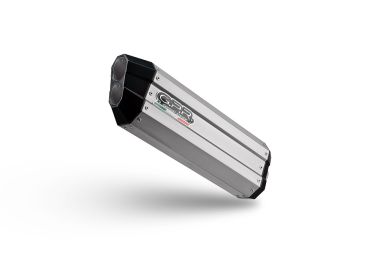 Pot echappement compatible avec Bmw F 700 Gs 2016-2018, Hyper Sonic Titanium, Échappement légal, homologué,silencieux avec db killer amovible et tuyau de liaison spécifique 