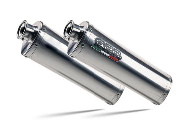 Pot echappement compatible avec Bmw K 1600 Gtl 2012-2016, Trioval, Paire de pot d'échappement homologuées, livrées avec db killer amovible et raccords spécifiques 