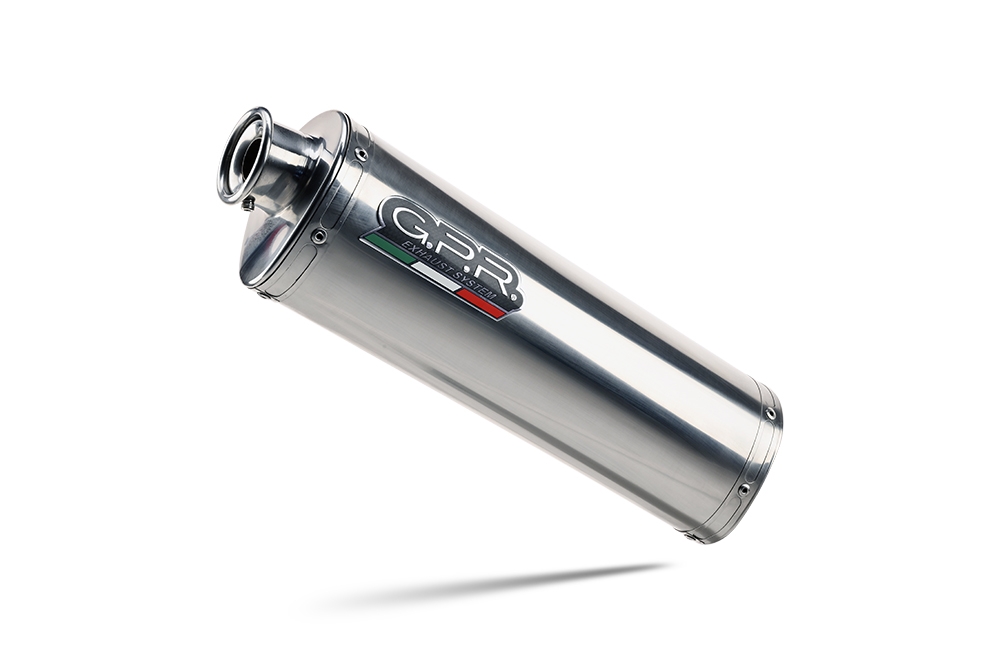 Pot echappement compatible avec Benelli Trk 502 X 2017-2020, Trioval, Échappement légal, homologué,silencieux avec db killer amovible et tuyau de liaison spécifique 