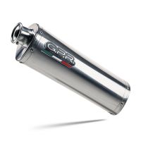 Pot echappement compatible avec Benelli Trk 502 X 2017-2020, Trioval, Échappement légal, homologué,silencieux avec db killer amovible et tuyau de liaison spécifique 