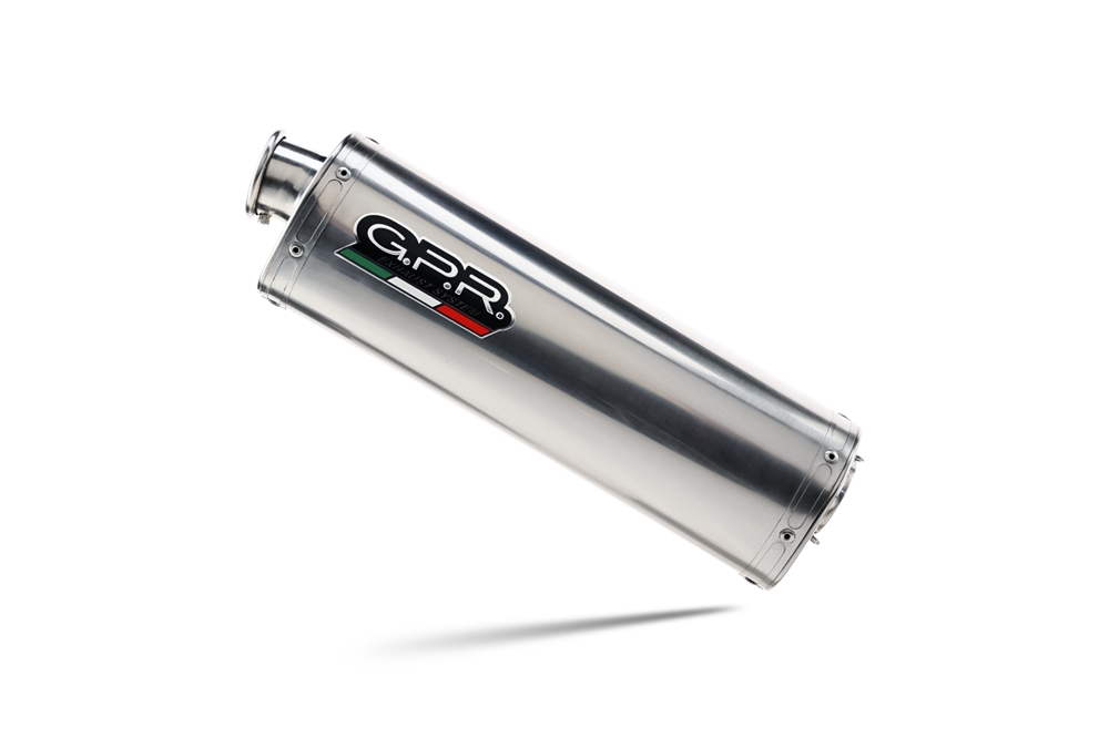 Pot echappement compatible avec Benelli Trk 502 X 2017-2020, Trioval, Échappement légal, homologué,silencieux avec db killer amovible et tuyau de liaison spécifique 