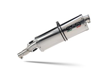 Pot echappement compatible avec Bmw F 650 Cs Scarver 2001-2006, Trioval, Échappement légal, homologué,silencieux avec db killer amovible et tuyau de liaison spécifique 
