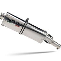 Pot echappement compatible avec Suzuki Sv 650 - S 1999-2002, Trioval, Pot échappement homologué et légal, silencieux avec mi-collecteur y db killer amovible 