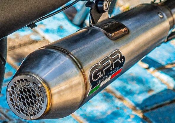 Pot echappement compatible avec Ural Gear Up 2020-2024, Ultracone, Pot échappement complet, non légal pour les pays de l'UE, avec db killer amovible 