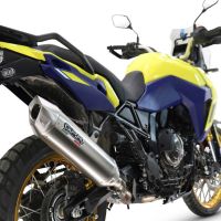 Pot echappement compatible avec Suzuki V-STROM DL 800 DE - SE 2023-2025, Furore-X Acciaio Inox, Échappement légal, homologué,silencieux avec db killer amovible et tuyau de liaison spécifique 