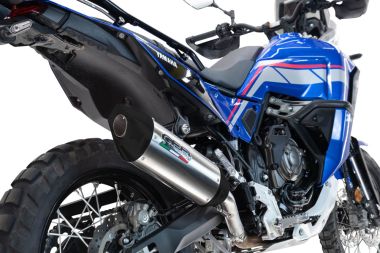 Pot echappement compatible avec Triumph Tiger 900 GT / Pro / Rally Pro 2024-2025, Furore-X Titanio, Échappement légal, homologué,silencieux avec db killer amovible et tuyau de liaison spécifique 