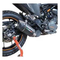 Pot echappement compatible avec Ktm Adventure 390 2020-2020, Furore Nero, Pot échappement racing, avec les tuyaux de liaison et dbkiller, article sans homologation 