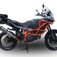 GPR exhaust compatible with  Ktm 1190 Adventure 2013-2016, New Grand Prix Evo Titanium, Slip-on exhaust including link pipe 
