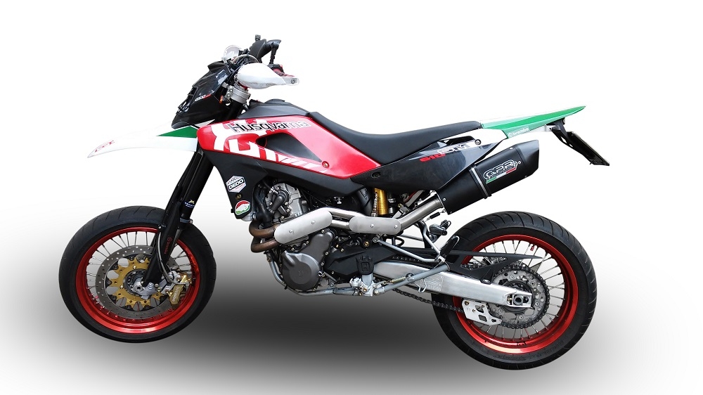 Pot echappement compatible avec Swm Motorcycles RS 650 R 2017-2018, Furore Nero, Échappement légal, homologué,silencieux avec db killer amovible et tuyau de liaison spécifique 