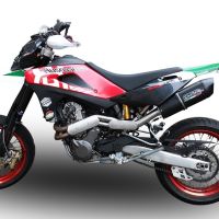 Pot echappement compatible avec Swm Motorcycles RS 650 R 2017-2018, Furore Nero, Échappement légal, homologué,silencieux avec db killer amovible et tuyau de liaison spécifique 