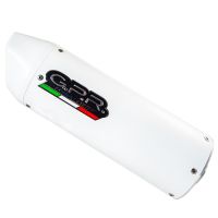 Pot echappement compatible avec Bmw R 1200 Gs -Adventure 2013-2013, Albus Ceramic, Homologué et légal, système d'échappement complet, avec db killer amovible 