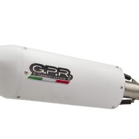 Pot echappement compatible avec Zontes Gk 125 2022-2024, Albus Ceramic, Pot échappement complet, non légal pour les pays de l'UE, avec db killer amovible 