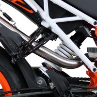 Pot echappement compatible avec Ktm Duke 250 2017-2020, Furore Nero, Pot échappement racing, avec les tuyaux de liaison, article sans homologation 