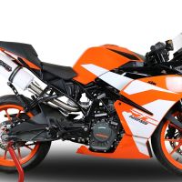 Pot echappement compatible avec Ktm Rc 125 2017-2020, Albus Evo4, Pot Echappement homologué pour les marchés non européens 