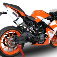 Pot echappement compatible avec Ktm Rc 125 2017-2020, Albus Evo4, Pot Echappement homologué pour les marchés non européens 