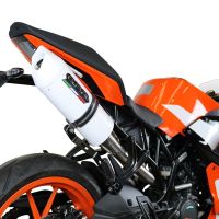 Pot echappement compatible avec Ktm Rc 125 2017-2020, Albus Evo4, Pot Echappement homologué pour les marchés non européens 