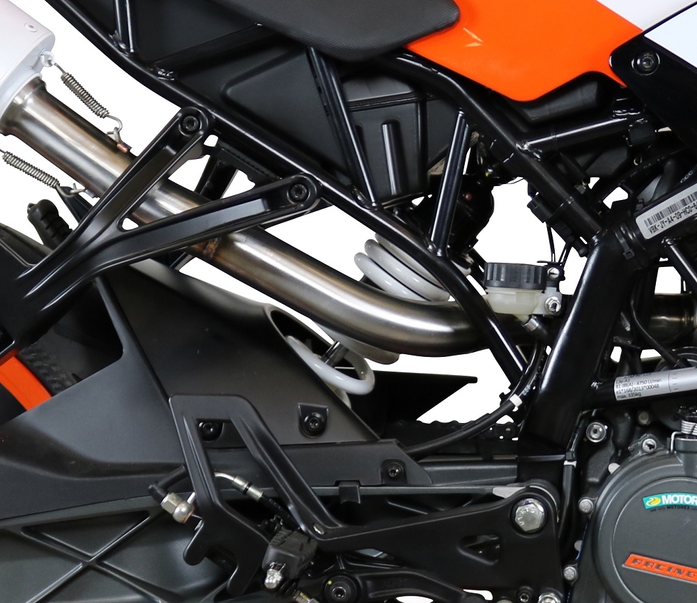 Pot echappement compatible avec Ktm Rc 125 2017-2020, Albus Evo4, Pot Echappement homologué pour les marchés non européens 